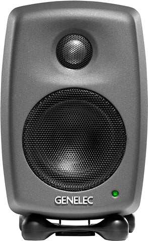 Genelec 8010A Bi-Amplified Studio Monitor Speakers (Single) - Donkergrijs