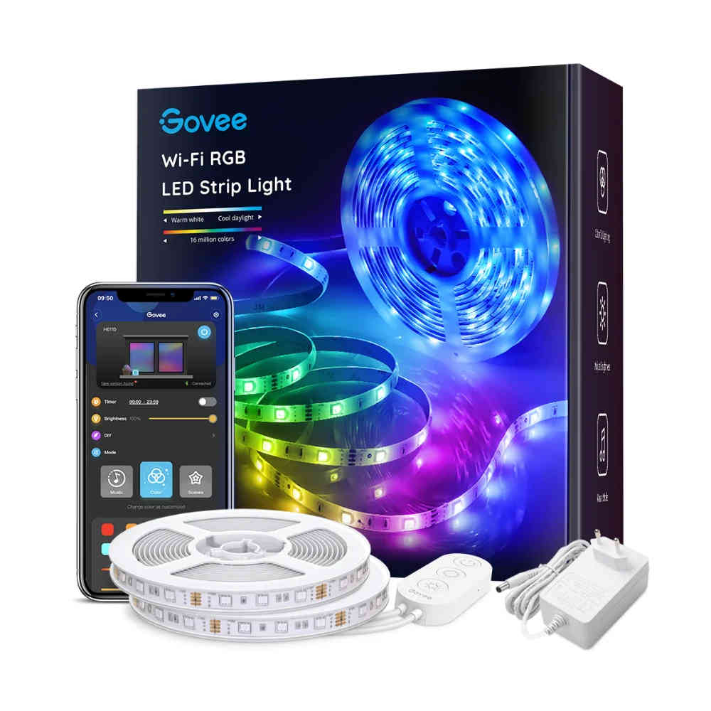 Govee H6110 Wi-Fi RGB LED Strip Lights (2x5M)