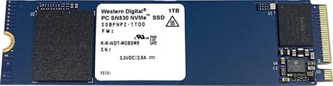 WD SN530 (SDBPNPZ-1T00) 1TB M.2 2280 Gen3 x4 NVMe