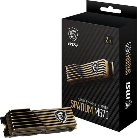 MSI Spatium M570 2TB PCIe 5.0 NVMe M.2 SSD met heatsink