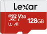 128GB microSDXC UHS-IA1, U3, Class10, V30