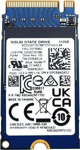 KBG40ZNT512G 512GB M.2 2242 NVMe