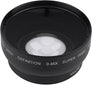 52mm TRU DIGITAL Wide Angle Lens Black W/ Macro 0.45X