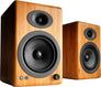 A5+ Wireless Bookshelf Speakers (Pair) - Bamboo