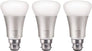 Hue White and Colour Starter Kit (3x B22 Bulbs) with Hue Bridge