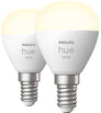 Hue White lustre P45 Soft Warm White (2X E14 bulbs)