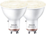 Wiz GU10 Smart Light Bulb, 4.7W, White(2 Bulb)