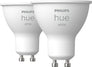 Hue GU10 Spot Smart Bulb, 5.2W, White (2x Bulb)