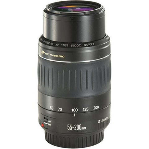 Canon EF 55-200mm f/4.5-5.6 USM Black Lens