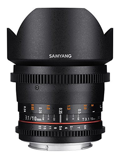 Samyang 10mm T3.1 VDSLR ED AS NCS CS Cine Lens (Canon EF)
