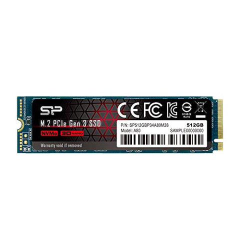 Silicon Power A80 512GB M.2 2280 PCIe NVMe SSD