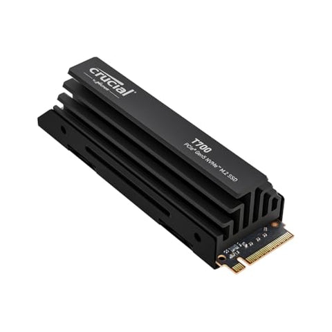 Crucial T700 4TB PCIe Gen5 M.2 NVMe SSD met heatsink