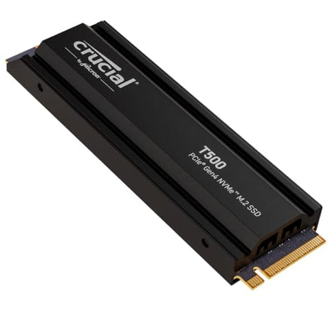 Crucial T500 1TB PCIe Gen4 NVMe M.2 SSD met heatsink