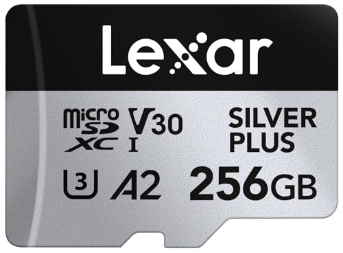 Lexar Silver Plus 256GB microSDXC UHS-I U3 A2 V30 150 MB/s