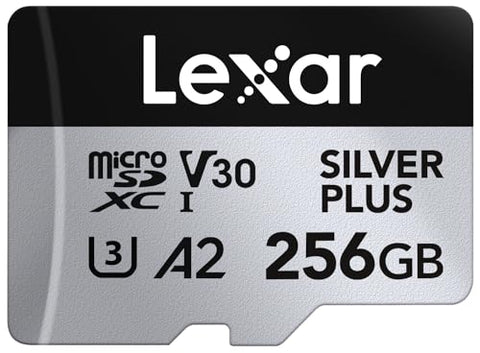 Lexar Silver Plus 256GB microSDXC UHS-I U3 A2 V30 150 MB/s