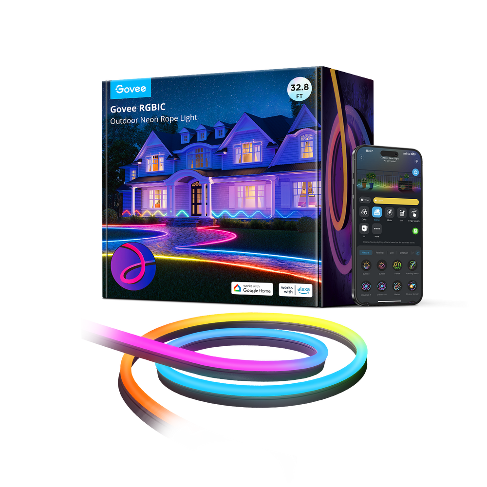 Neon RGBIC Outdoor Ground Lights Strip 10M