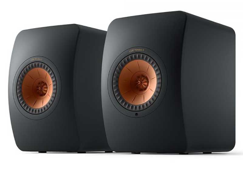 KEF LS50 Wireless II Active Bookshelf Speaker (Pair) - Carbon Black