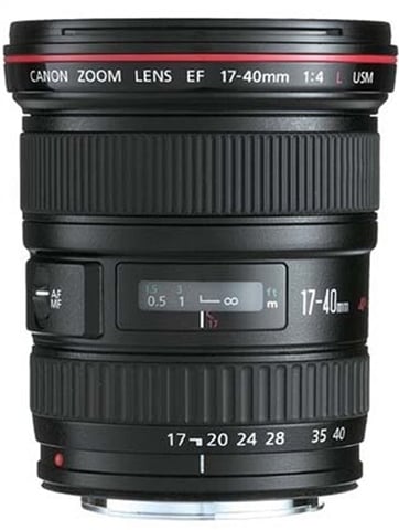 EF 17-40mm f/4L USM Black Lens