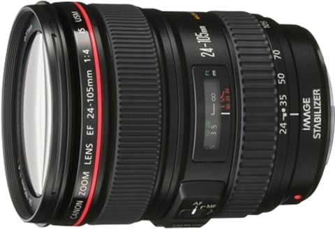 EF 24-105mm f/4L IS USM Black Lens