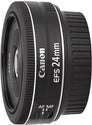 EF-S 24mm f/2.8 STM Black Lens