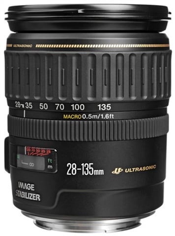 EF 28-135mm f/3.5-5.6 IS USM Black Lens