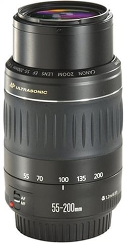 EF 55-200mm f/4.5-5.6 II USM Black Lens