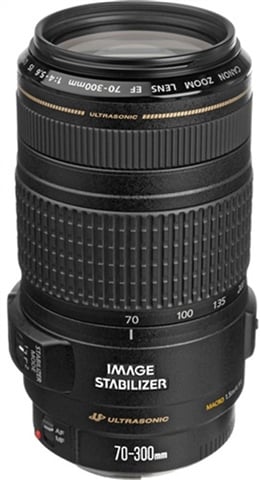 EF 70-300mm f/4-5.6 IS USM Black Lens