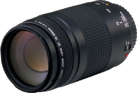 EF 75-300mm f/4-5.6 II Black Lens