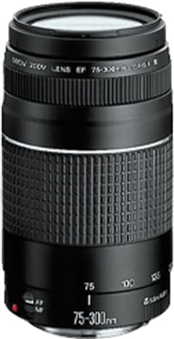 EF 75-300mm f/4-5.6 III Black Lens