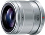 H-HS043 Lumix G 42.5mm f/1.7 Aspherical Power O.I.S. Silver Lens