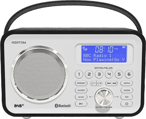 Spitalfields 2 Leather Portable DAB+ Radio - Black