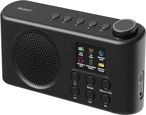 Orwell Compact Portable Bluetooth DAB Radio