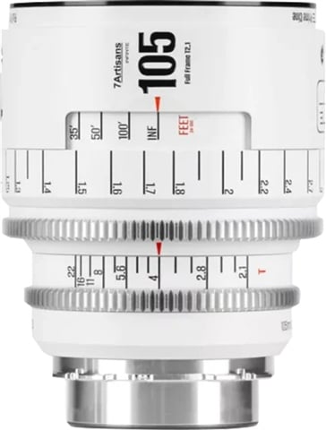 105mmT2.1 INFINTE Full Frame Manual Cine Lens (EFMount) - White