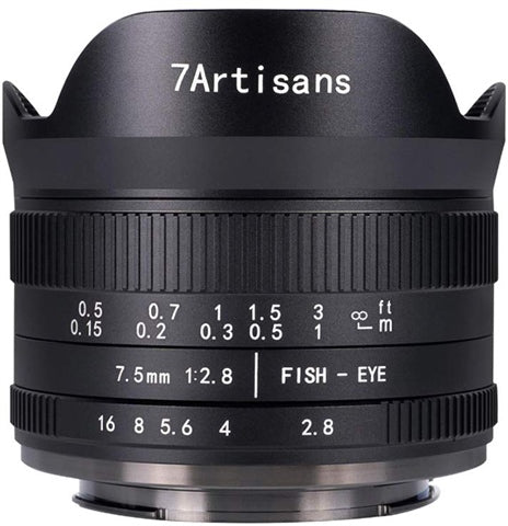 7.5mm F2.8 Wide-Angle Fisheye Fixed Lens (Fuji)