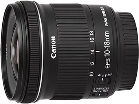 EF-S 10-18mm f/4.5-5.6 IS STM Black Lens