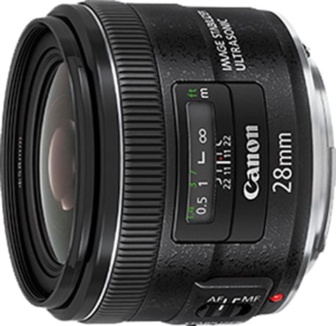 EF 28mm f/2.8 IS USM Black Lens