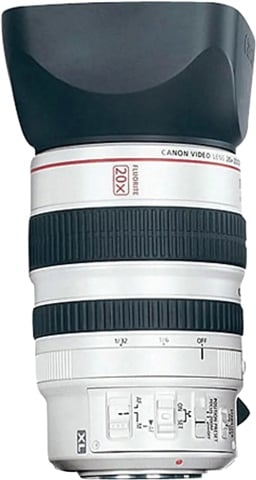 XL 5.4-108mm f/1.6-3.5 20x IS L Zoom White Lens