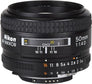 AF Nikkor 50mm f/1.4 Rubber Focus Black Lens
