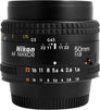 AF Nikkor 50mm f/1.8 Rubber Focus Black Lens