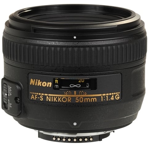 AF-S Nikkor 50mm f/1.4G Black Lens