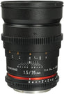 35mm T1.5 VDSLR AS UMC II (Canon)