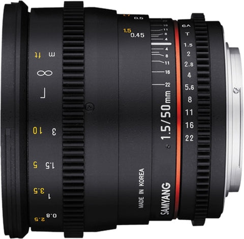50mm T1.5 VDSLR (Canon)