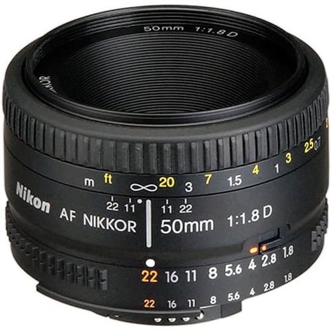 AF Nikkor 50mm f/1.8 Plastic Focus Black Lens