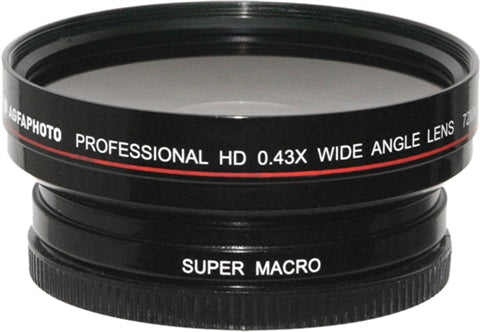 72mm 0.43x Wide Angle Lens