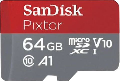 SanDisk Pixtor 64GB microSDXC Card UHS-I U1