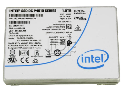 Intel SSD DC P4510 Series 1TB SSDPE2KX010T8 2.5" NVMe