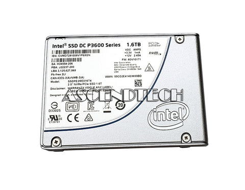 Intel SSDPE2ME016T4S DC P3600 1.6TB 2.5 inch NVMe SSD