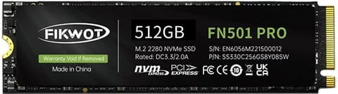 FN501 Pro 512GB M.2 2280 PCIe Gen3 x4 NVme SSD