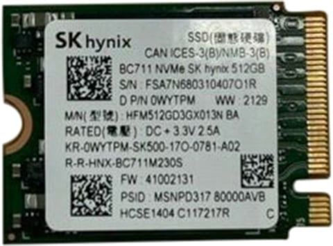 Hynix HFM512GD3GX013N 512GB 2230 NVMe M.2