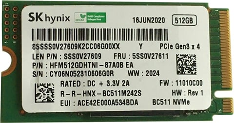 Hynix HFM512GDHTNI 512GB 2242 NVMe M.2
